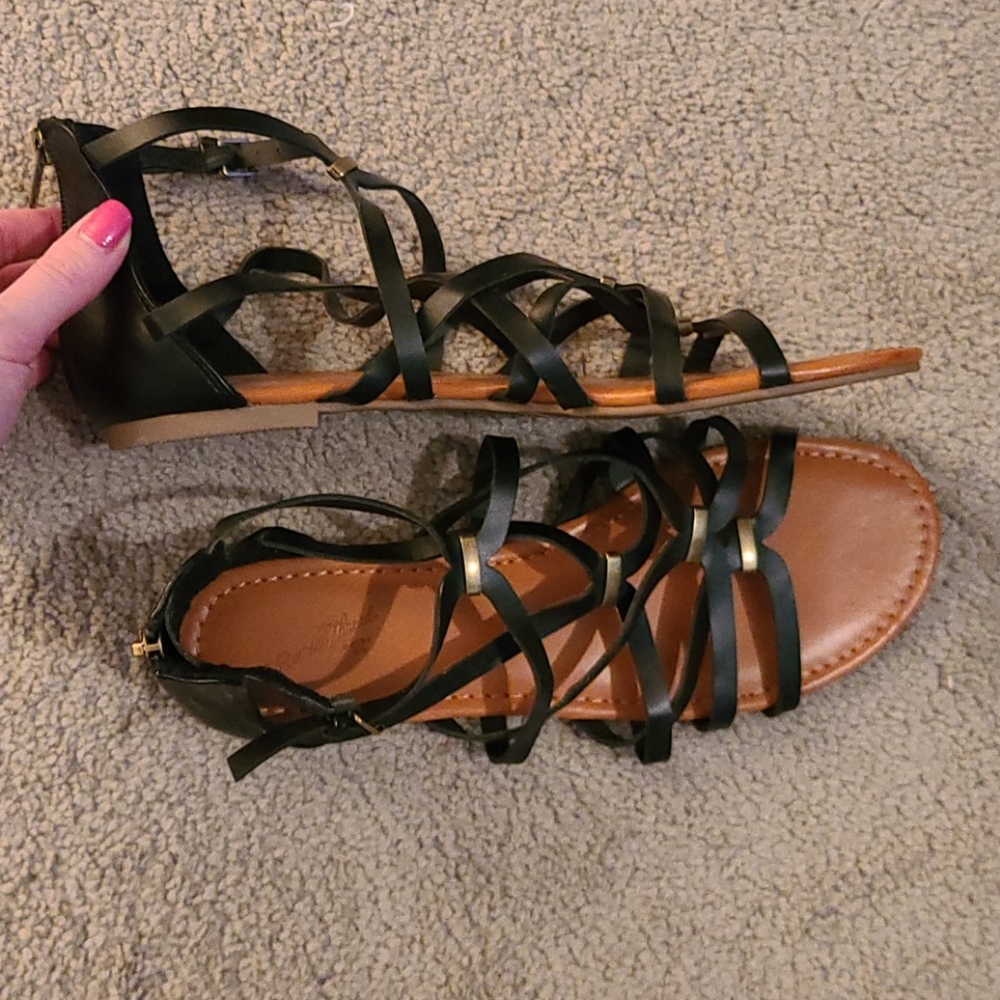 Strappy gladiator sandals